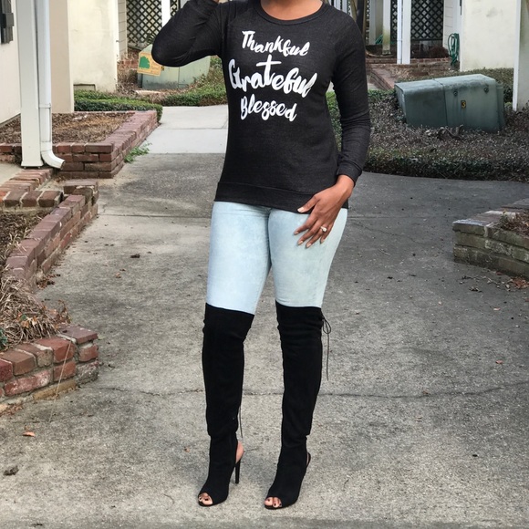 Cupid Over the knee open toed boots. - Picture 1 of 2